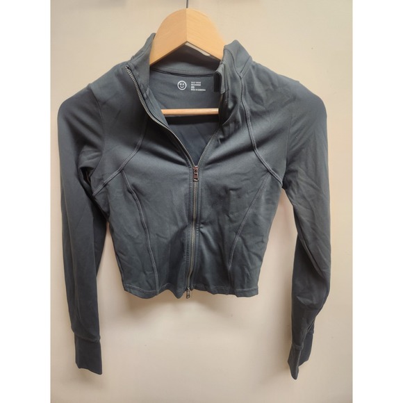 Gilly Hicks Recharge Cropped Full Zip Jacket XS Athleisure Activewear - Picture 1 of 3